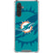NFL Miami Dolphins Double Vision Galaxy A17 Clear Case