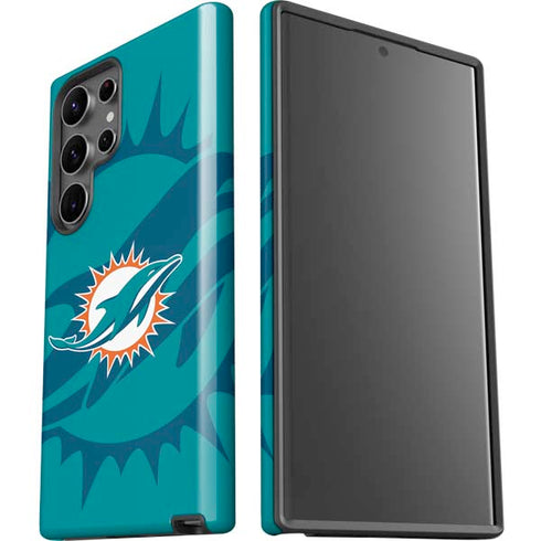 NFL Miami Dolphins Double Vision Galaxy S23 Ultra Pro Case