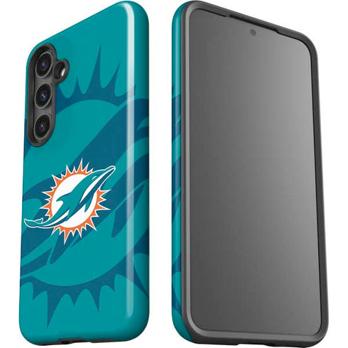 NFL Miami Dolphins Double Vision Galaxy S25 Impact Case