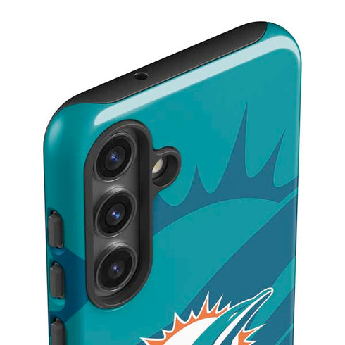 NFL Miami Dolphins Double Vision Galaxy S25 Plus Impact Case