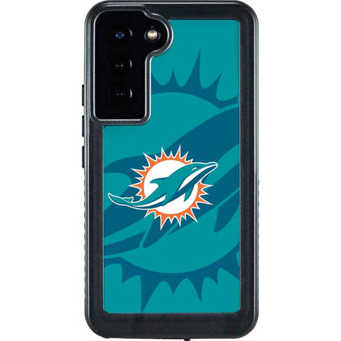 NFL Miami Dolphins Double Vision Galaxy S24 Plus Waterproof Case