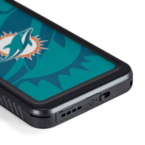 NFL Miami Dolphins Double Vision Galaxy S24 Plus Waterproof Case