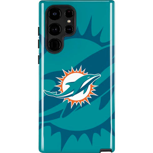 NFL Miami Dolphins Double Vision Galaxy S25 Ultra Impact Case