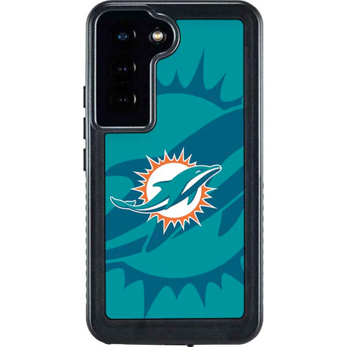 NFL Miami Dolphins Double Vision Galaxy S24 Waterproof Case