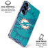 NFL Miami Dolphins Double Vision Galaxy S25 Clear Case