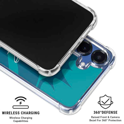 NFL Miami Dolphins Double Vision Galaxy S25 Plus Clear Case