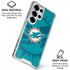 NFL Miami Dolphins Double Vision Galaxy S25 Ultra Clear Case