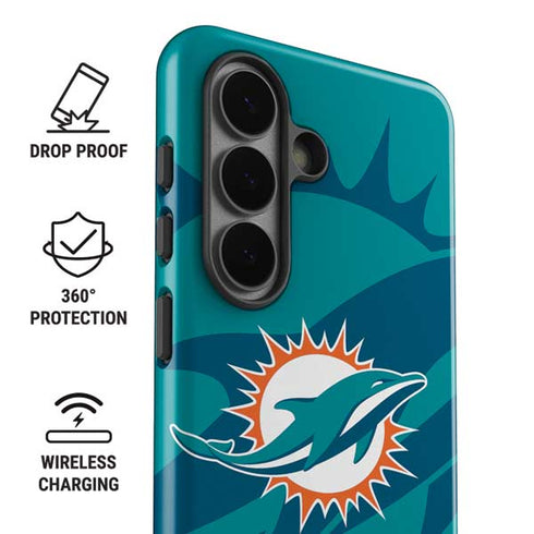 NFL Miami Dolphins Double Vision Galaxy S26 Plus Impact Case