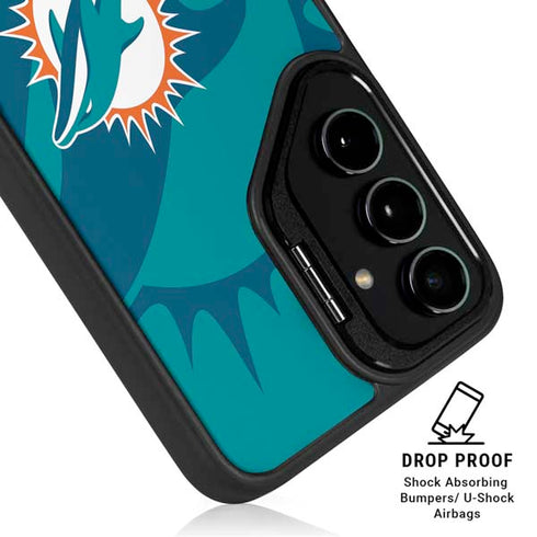 NFL Miami Dolphins Double Vision Galaxy S26 Plus Kickstand Case
