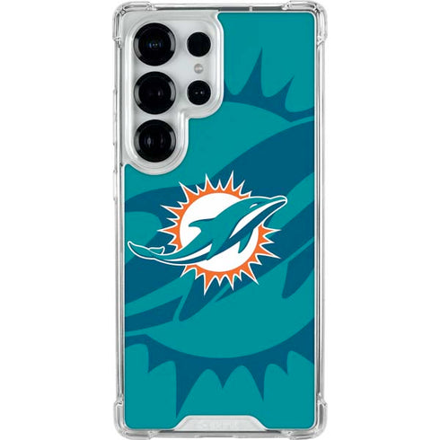 NFL Miami Dolphins Double Vision Galaxy S26 Ultra Clear Case