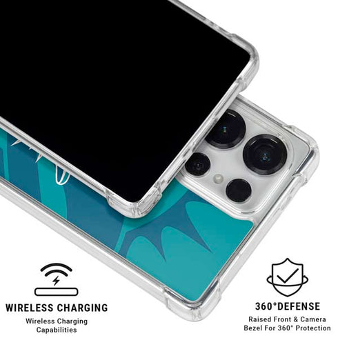 NFL Miami Dolphins Double Vision Galaxy S26 Ultra Clear Case