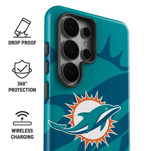 NFL Miami Dolphins Double Vision Galaxy S26 Ultra Impact Case