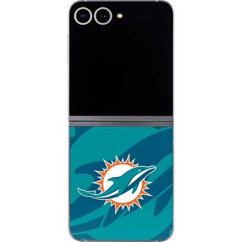 NFL Miami Dolphins Double Vision Galaxy Z Flip6 Skin