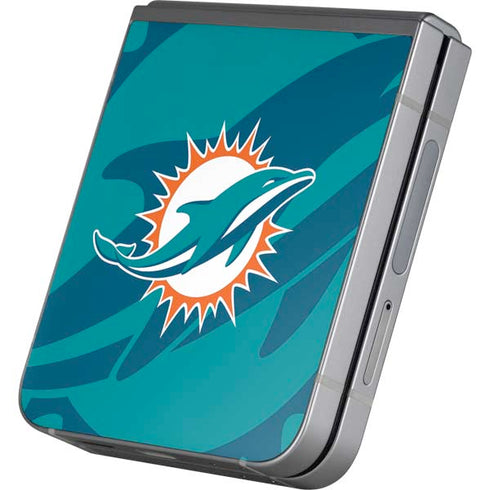 NFL Miami Dolphins Double Vision Galaxy Z Flip6 Skin