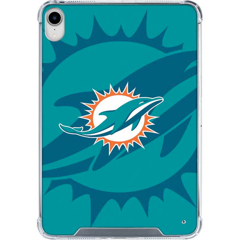 NFL Miami Dolphins Double Vision iPad 11th Gen (2025) Clear Case