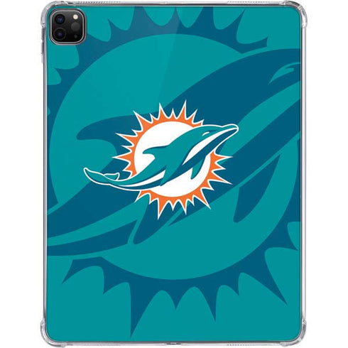 NFL Miami Dolphins Double Vision iPad Pro 11in (2024) Clear Case