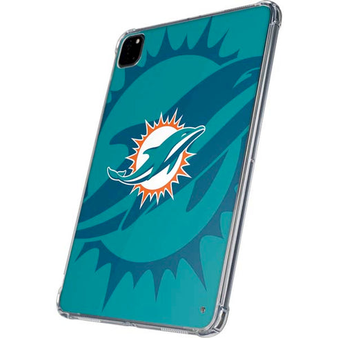NFL Miami Dolphins Double Vision iPad Pro 11in (2024) Clear Case