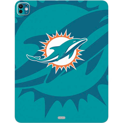 NFL Miami Dolphins Double Vision iPad Pro 13in M4 (2024) Skin