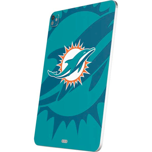 NFL Miami Dolphins Double Vision iPad Pro 13in M4 (2024) Skin
