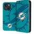 NFL Miami Dolphins Double Vision iPhone 15 Plus Folio Case