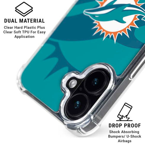 NFL Miami Dolphins Double Vision iPhone 16 MagSafe Case