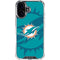 NFL Miami Dolphins Double Vision iPhone 16 Plus Clear Case