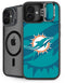 NFL Miami Dolphins Double Vision iPhone 16 Plus Kickstand Case