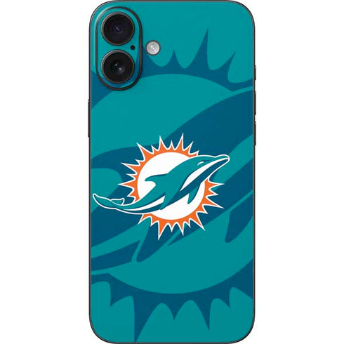 NFL Miami Dolphins Double Vision iPhone 16 Plus Skin