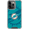 NFL Miami Dolphins Double Vision iPhone 16 Pro Clear Case