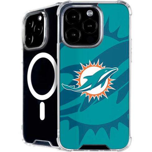 NFL Miami Dolphins Double Vision iPhone 16 Pro Max MagSafe Case