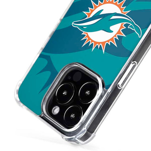 NFL Miami Dolphins Double Vision iPhone 16 Pro Max MagSafe Case
