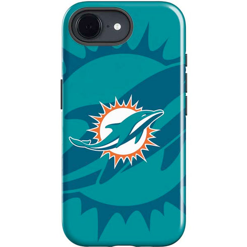 NFL Miami Dolphins Double Vision iPhone 16e Impact Case