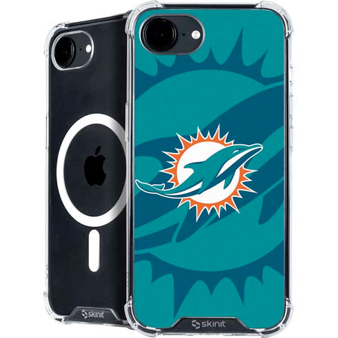 NFL Miami Dolphins Double Vision iPhone 16e MagSafe Case