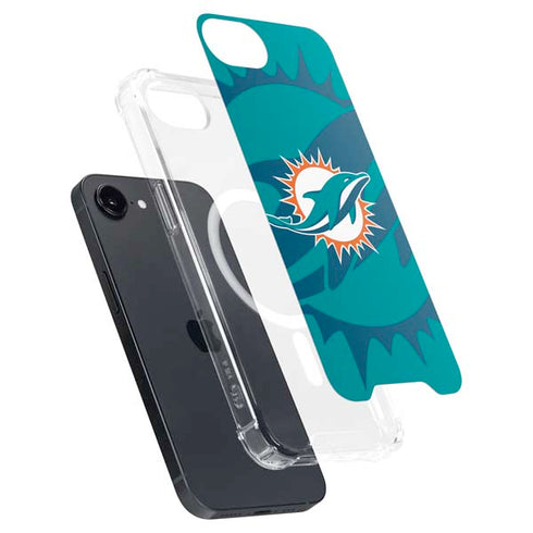 NFL Miami Dolphins Double Vision iPhone 16e MagSafe Case