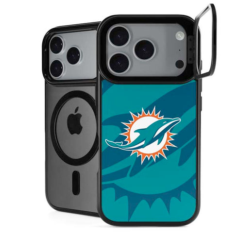 NFL Miami Dolphins Double Vision iPhone 18 Pro Kickstand Case