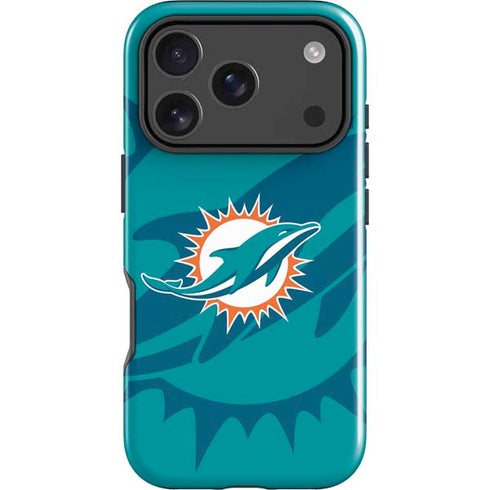 NFL Miami Dolphins Double Vision iPhone 18 Pro Max Impact Case