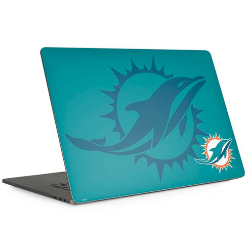 NFL Miami Dolphins Double Vision MacBook Skins