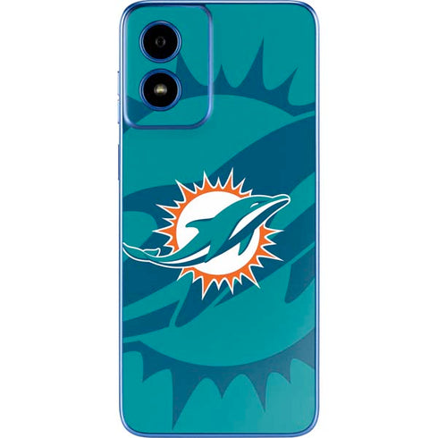 NFL Miami Dolphins Double Vision Moto G Play 4G (2024) Skin