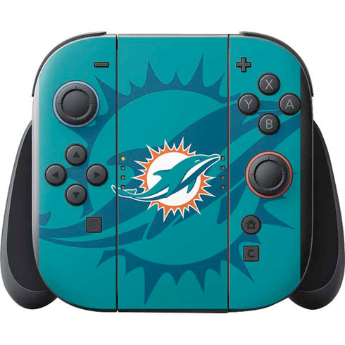 NFL Miami Dolphins Double Vision Nintendo Switch 2 (2025) with Joy-Con Skin