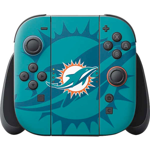 NFL Miami Dolphins Double Vision Nintendo Switch 2 (2025) Joy-Con Controller Skin