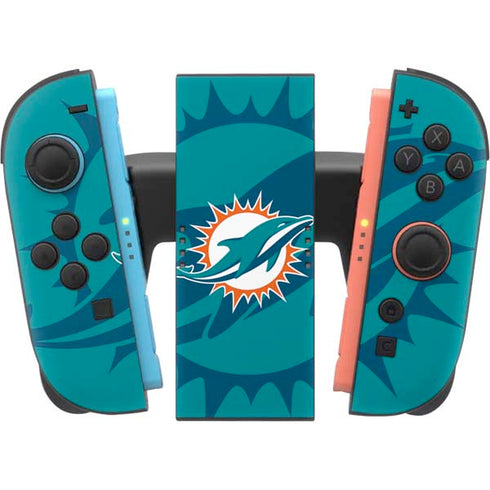 NFL Miami Dolphins Double Vision Nintendo Switch 2 (2025) Joy-Con Controller Skin