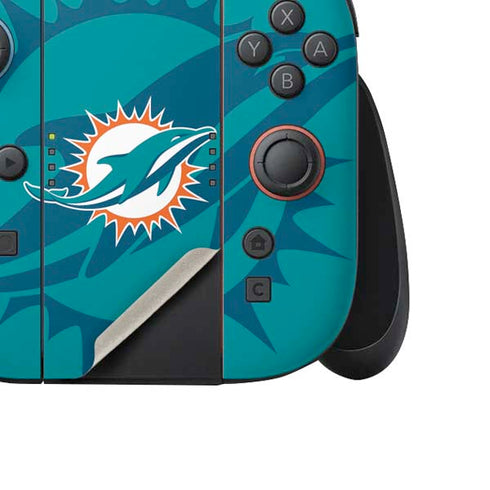 NFL Miami Dolphins Double Vision Nintendo Switch 2 (2025) Joy-Con Controller Skin