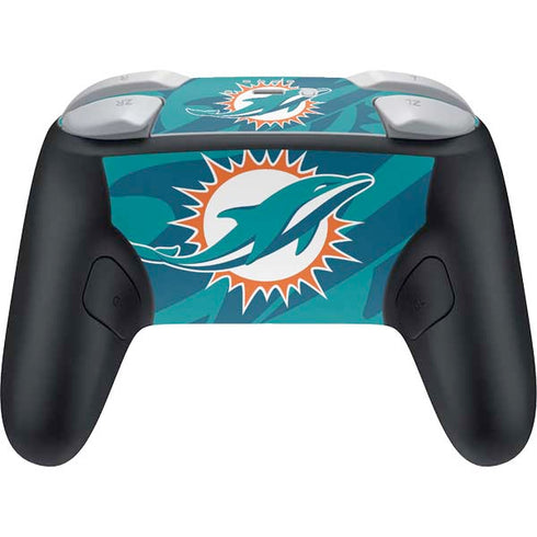 NFL Miami Dolphins Double Vision Nintendo Switch 2 (2025) Pro Controller Skin