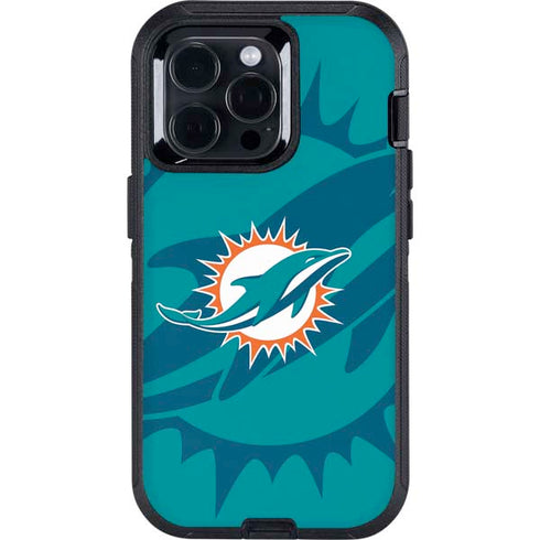 NFL Miami Dolphins Double Vision Otterbox Defender iPhone Skin