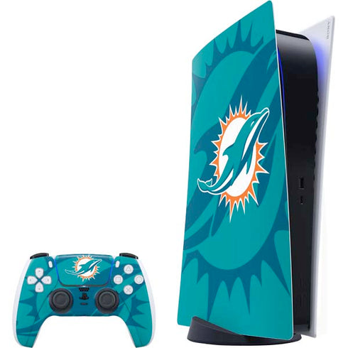 NFL Miami Dolphins Double Vision PlayStation PS5 Skins