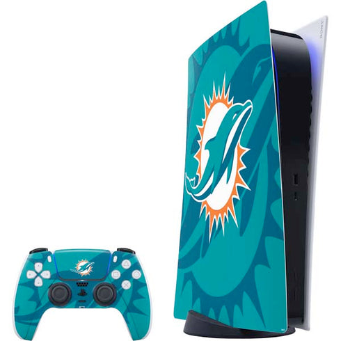NFL Miami Dolphins Double Vision PlayStation PS5 Skins