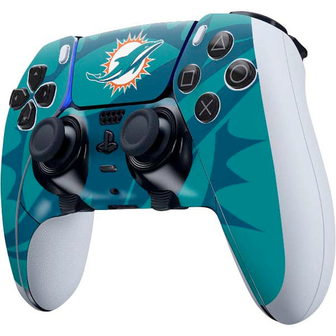 NFL Miami Dolphins Double Vision PS5 DualSense Edge Pro Controller Skin
