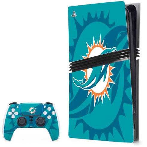 NFL Miami Dolphins Double Vision PlayStation PS5 Skins