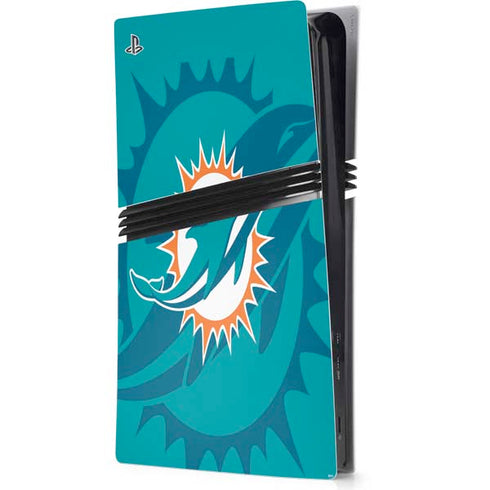 NFL Miami Dolphins Double Vision PS5 Pro Console Skin