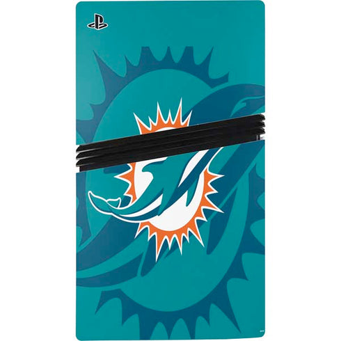 NFL Miami Dolphins Double Vision PS5 Pro Console Skin